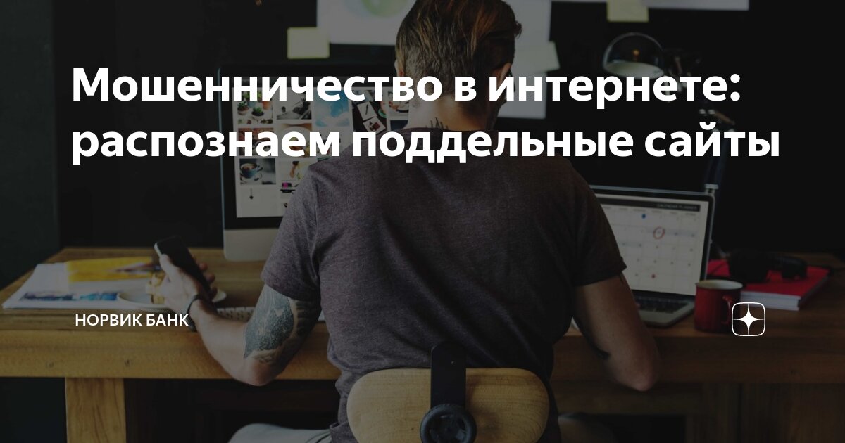 Мошенничество в интернете: распознаем поддельные сайты | Норвик Банк | Дзен