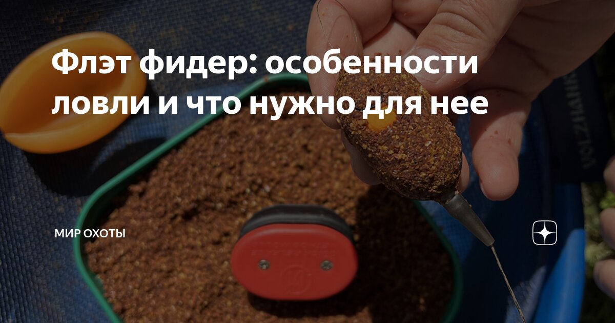 Флэт фидер: особенности ловли и что нужно для нее | Mиp oxoты | Дзен