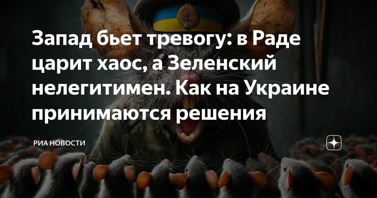 Запад бьет тревогу: в Раде царит хаос, а Зеленский нелегитимен. Как на ...