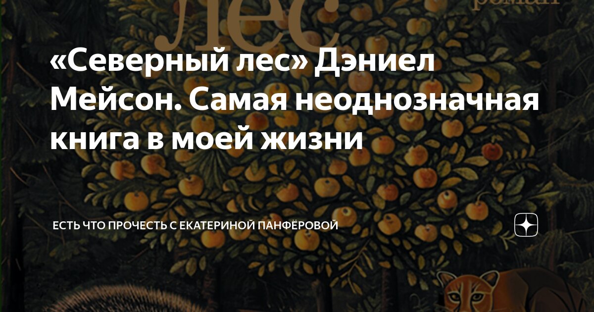 «Северный лес» Дэниел Мейсон. Самая неоднозначная книга в моей жизни ...