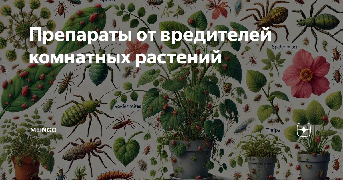 Препараты от вредителей комнатных растений | MEINGO | Дзен