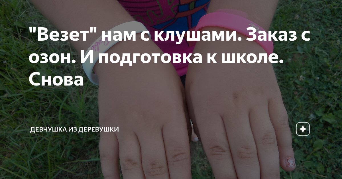 "Везет" нам с клушами. Заказ с озон. И подготовка к школе. Снова ...