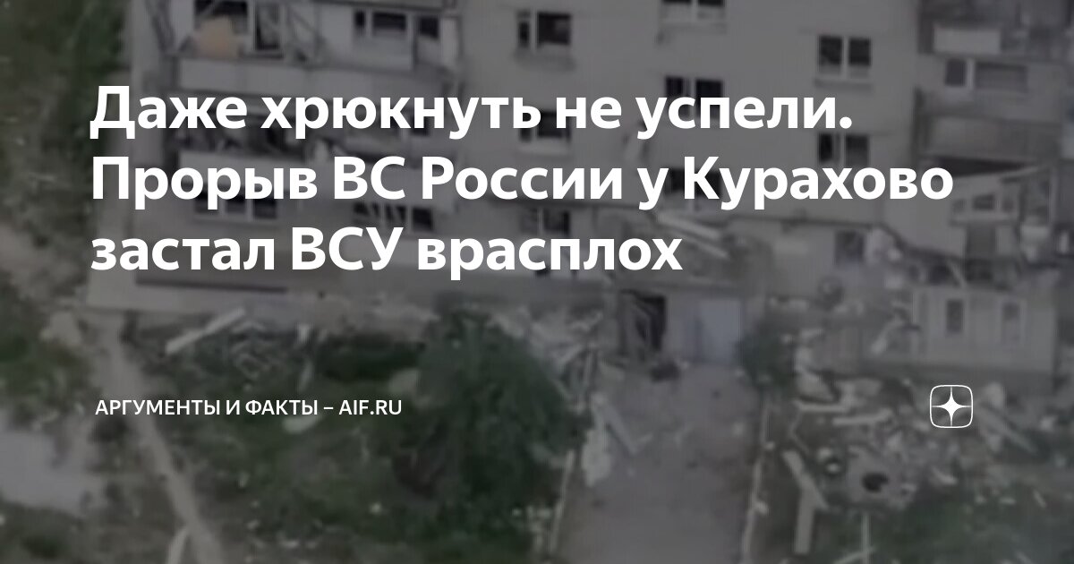 Даже хрюкнуть не успели. Прорыв ВС России у Курахово застал ВСУ ...