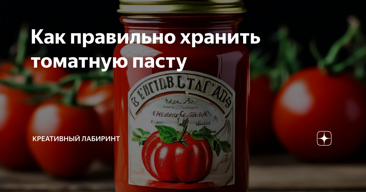 Как сохранить начатую томатную пасту