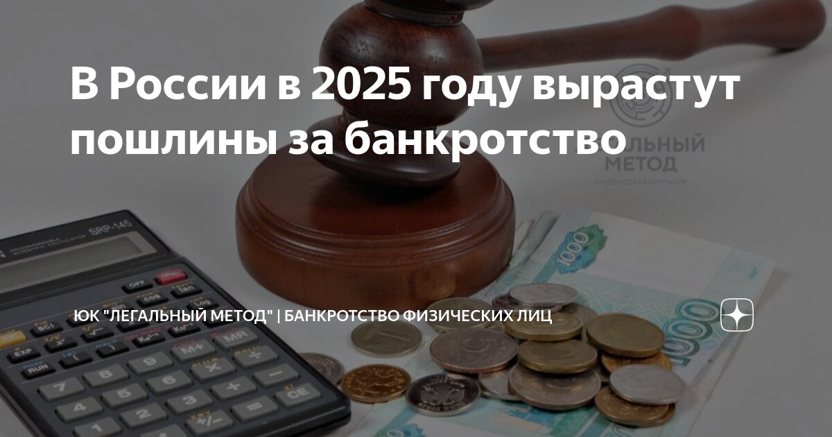 Госпошлина на банкротство физ лица 2024