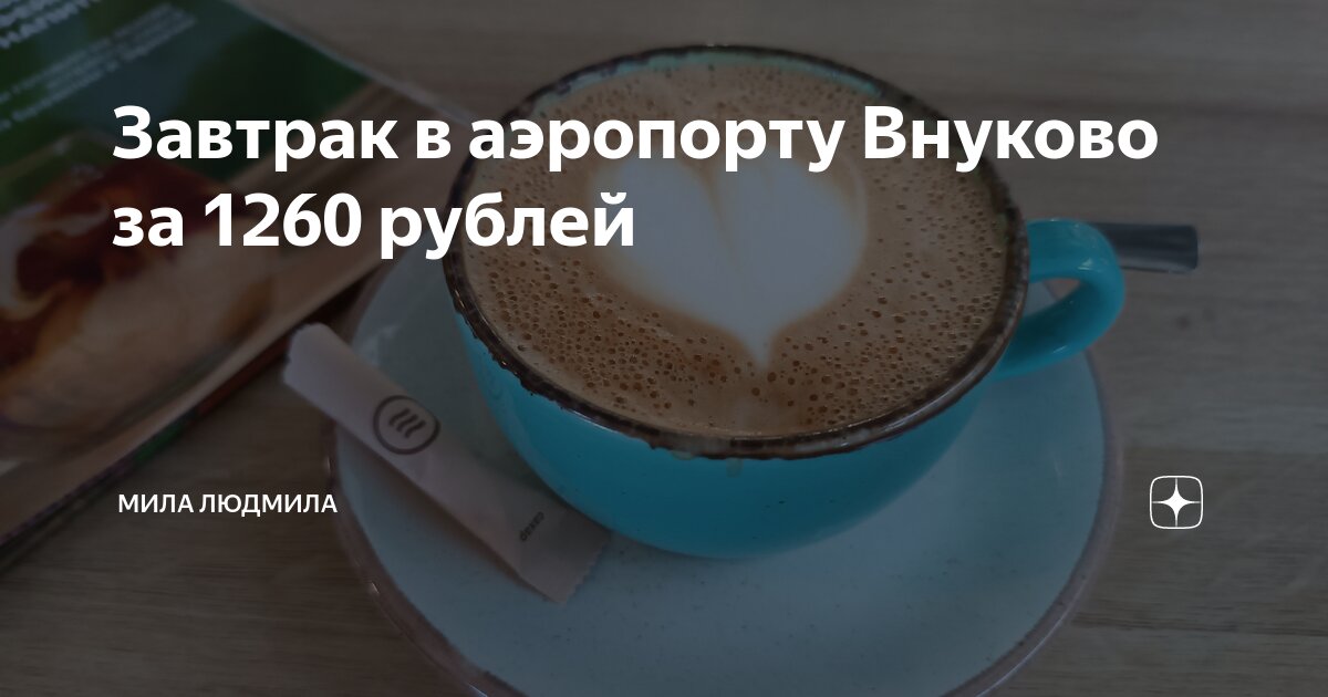 Завтрак в аэропорту Внуково за 1260 рублей | Мила Людмила | Дзен
