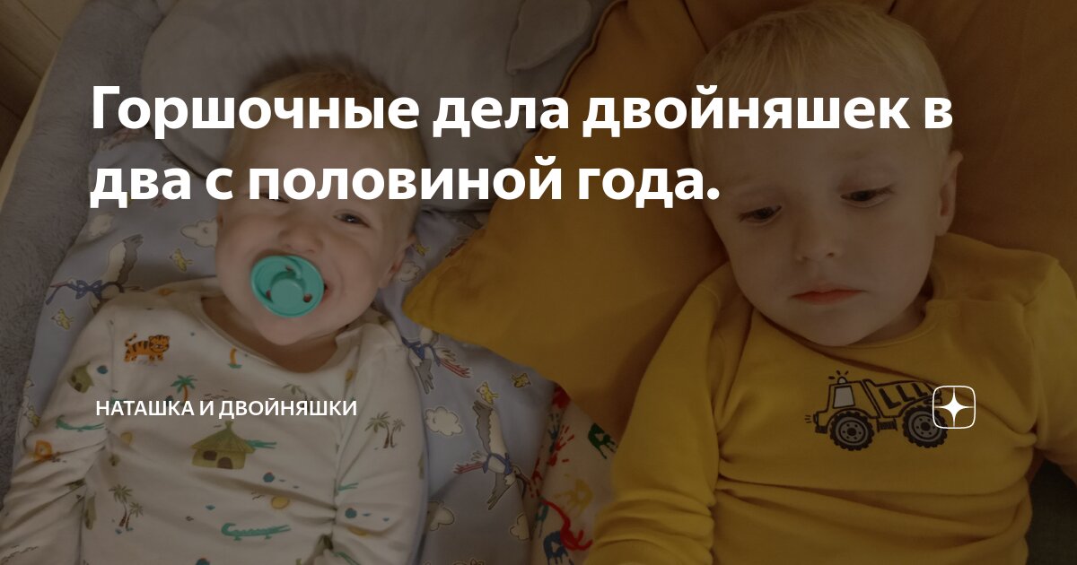 Горшочные дела двойняшек в два с половиной года. | Наташка и двойняшки ...