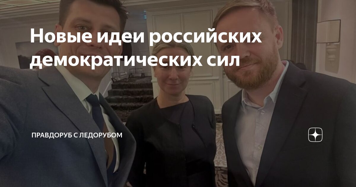 Новые идеи российских демократических сил | Правдоруб с ледорубом | Дзен