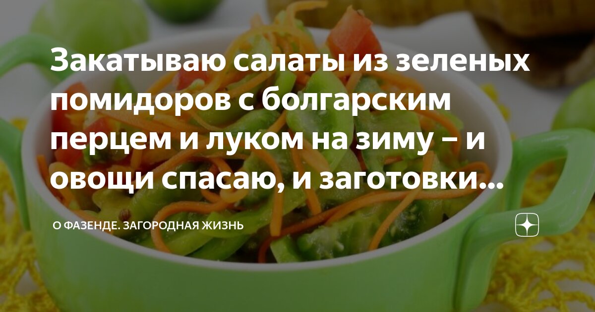 Самые вкусные рецепты с зелеными помидорами — читать на trenazer43.ru