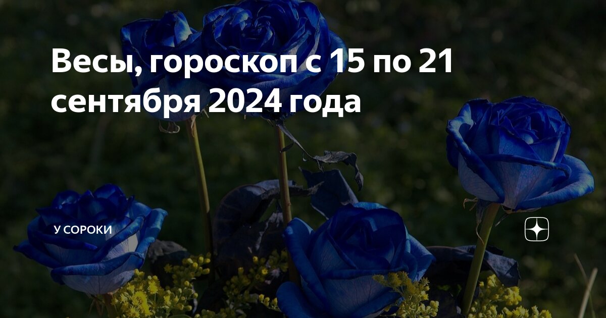 Гороскоп весов на сентябрь 2024 года