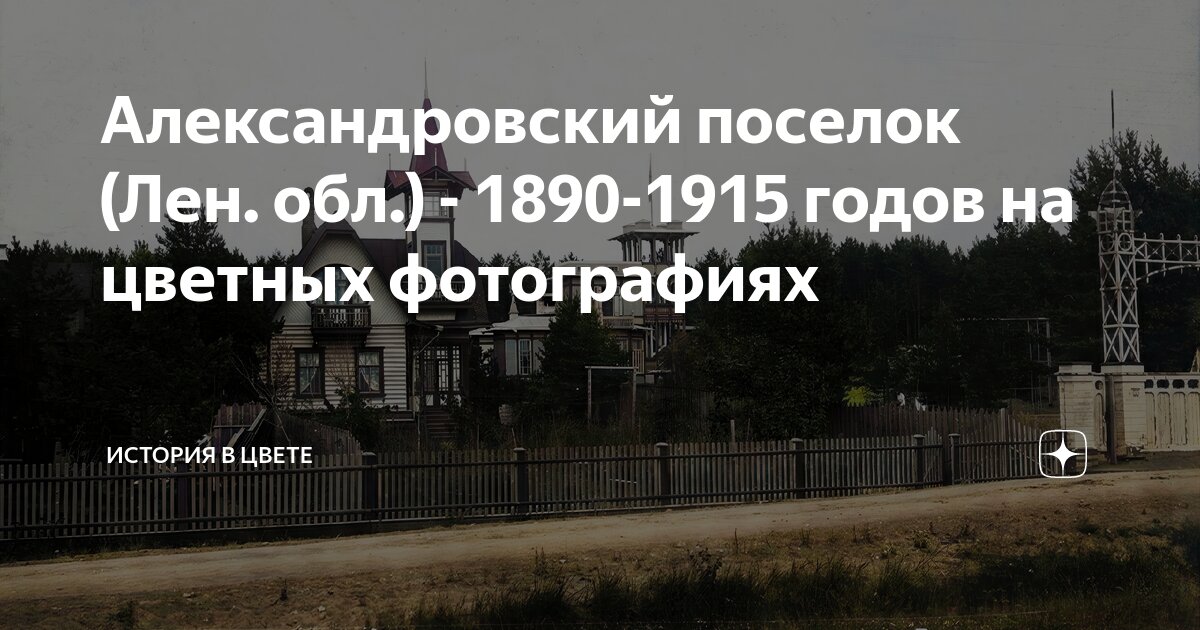 Александровский поселок (Лен. обл.) - 1890-1915 годов на цветных ...