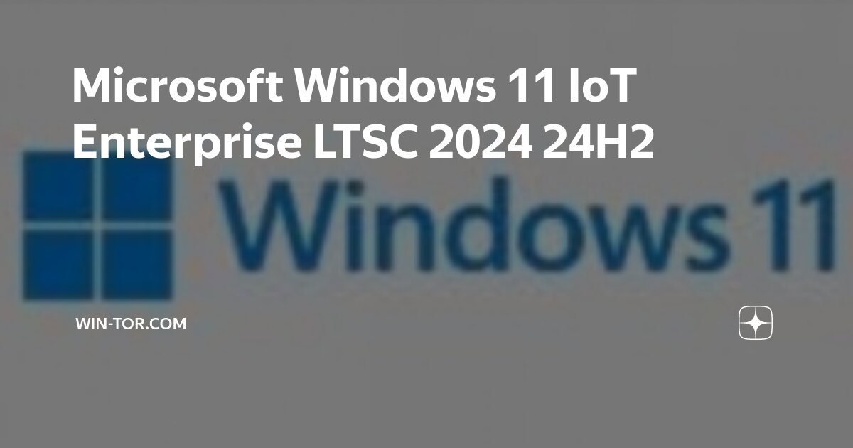 Microsoft Windows 11 IoT Enterprise LTSC 2024 24H2 Дзен