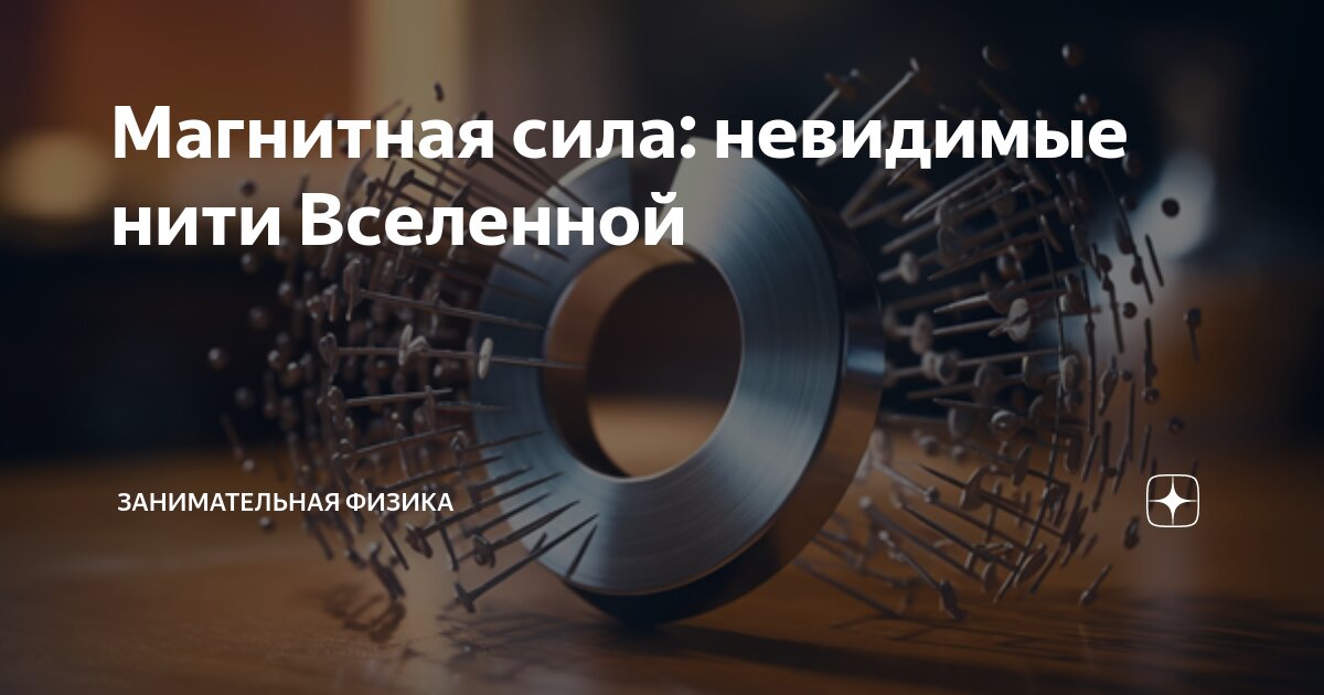 Магнитная сила: невидимые нити Вселенной | Занимательная физика | Дзен