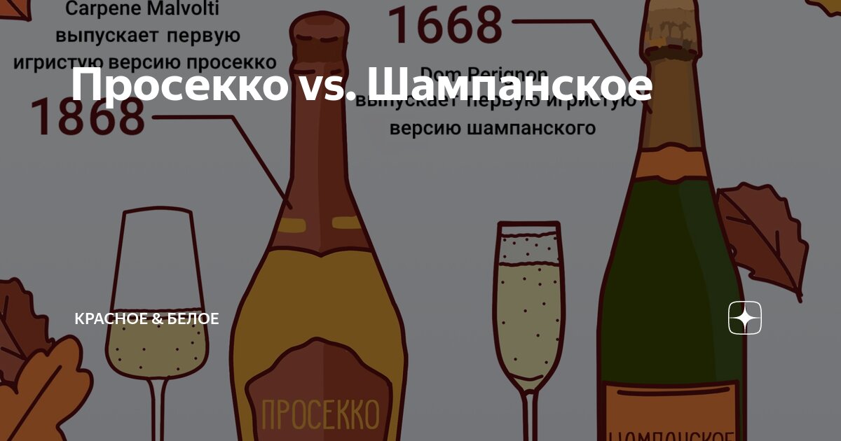 Просекко vs. Шампанское | Красное & Белое | Дзен
