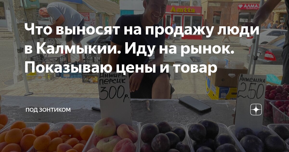 Что выносят на продажу люди в Калмыкии. Иду на рынок. Показываю цены и ...