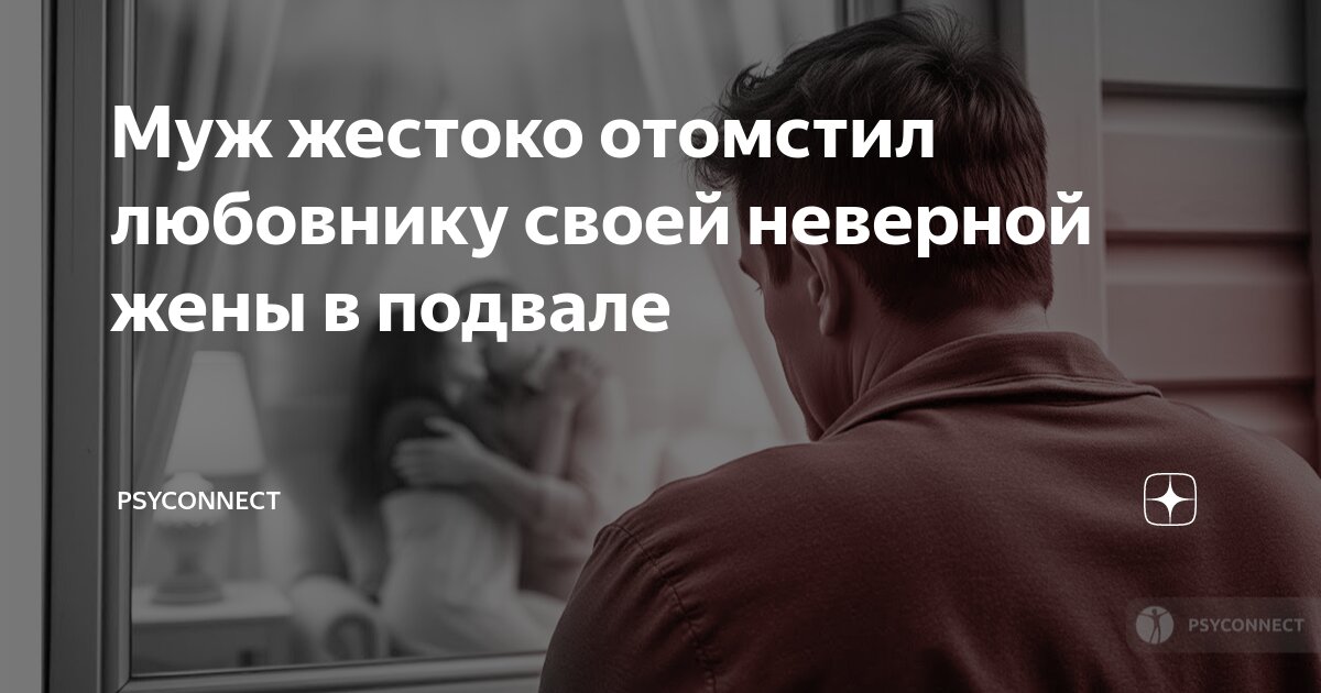 Жена закрыла мужа в подвале