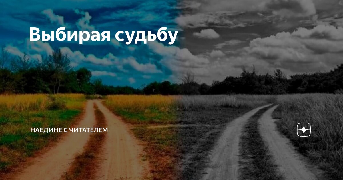 Выбирая судьбу | Наедине с читателем | Дзен