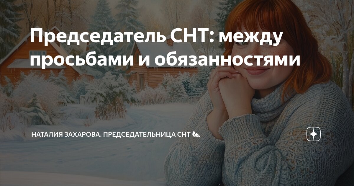 Председатель СНТ: между просьбами и обязанностями | Наталия Захарова ...