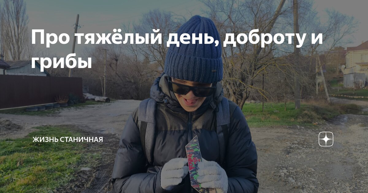 Про тяжёлый день, доброту и грибы | Жизнь станичная | Дзен
