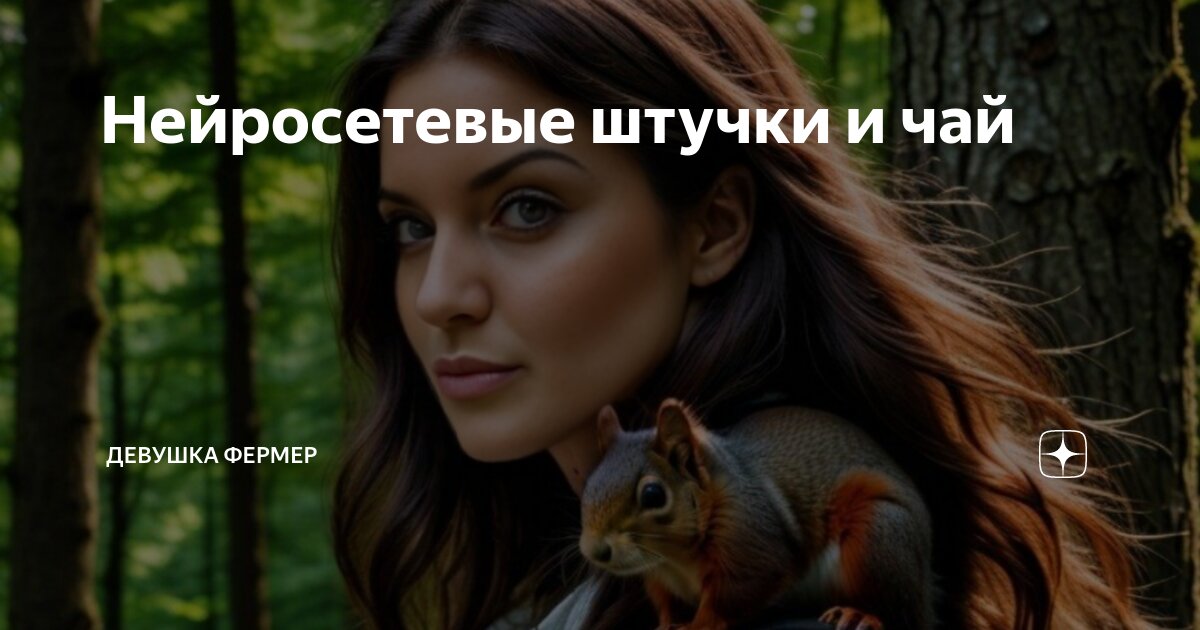 Нейросетевые штучки и чай | Девушка фермер | Дзен
