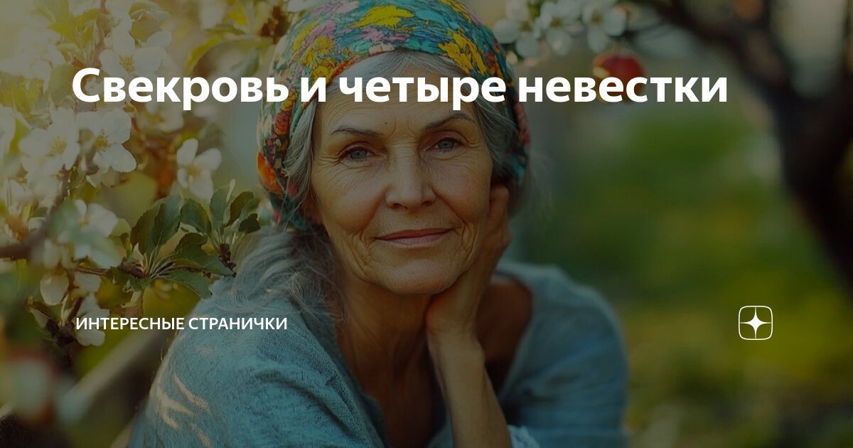Свекровь и четыре невестки | Интересные странички | Дзен