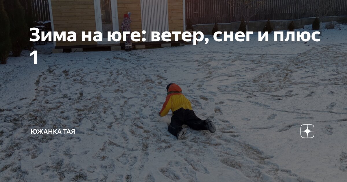 Зима на юге: ветер, снег и плюс 1 | Южанка Тая | Дзен