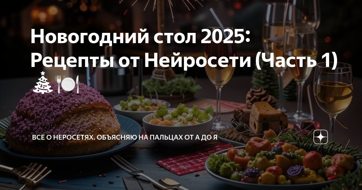 Дизайн новогоднего стола 2025