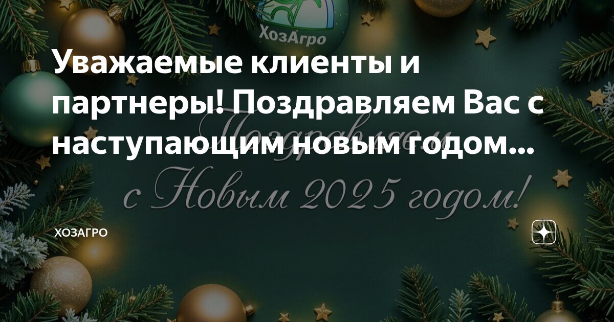 С новым годом 2025 дорогие клиенты