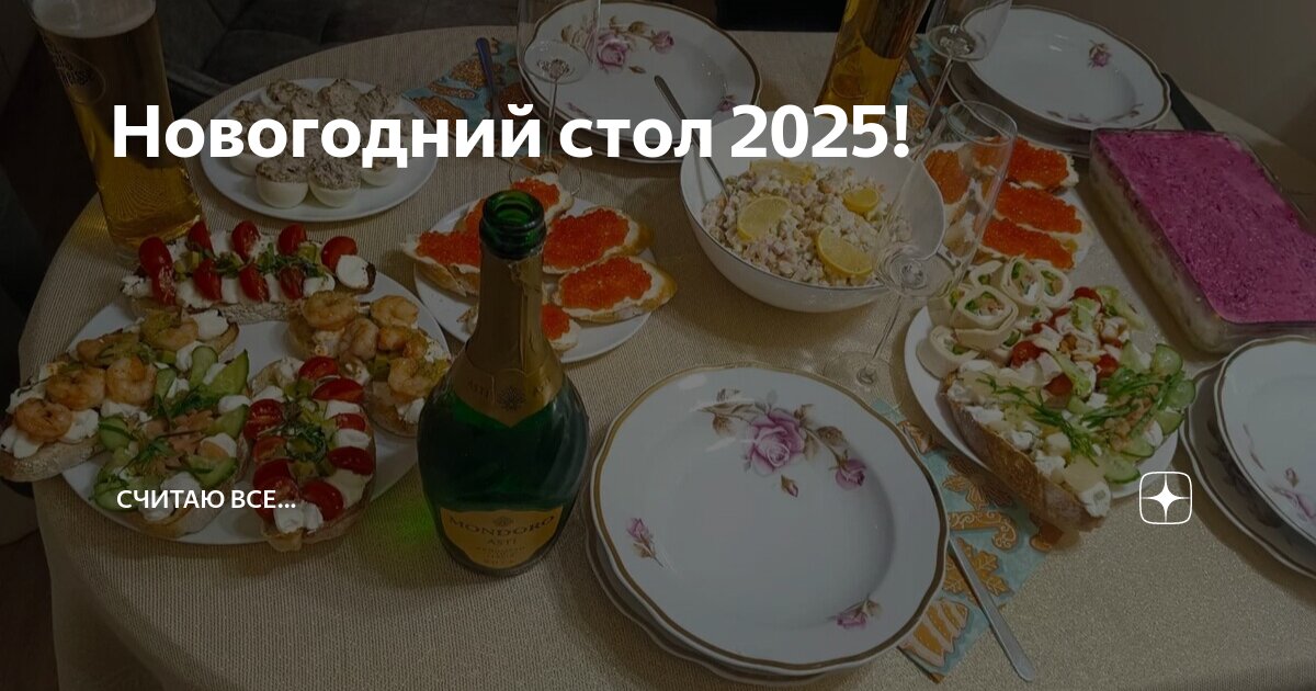 Дизайн новогоднего стола 2025