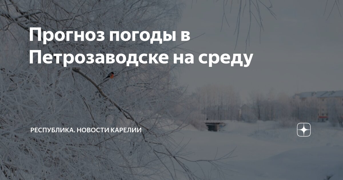 Прогноз погоды в Петрозаводске на среду | Республика. Новости Карелии ...