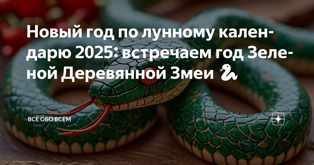 Змея по лунному календарю