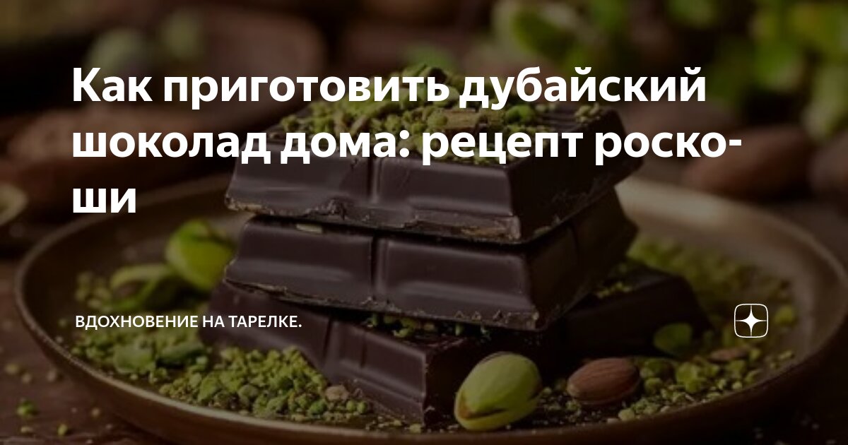 Проект по приготовлению дубайского шоколада 7 класс