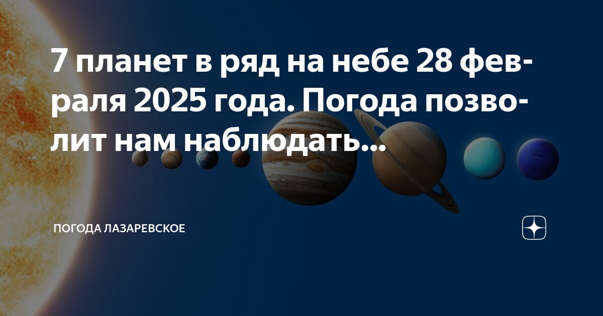 Как будет выглядеть парад планет 21 января 7 планет в ряд на небе 28 февраля 2025 года. Погода позволит нам наблюдать. Пого