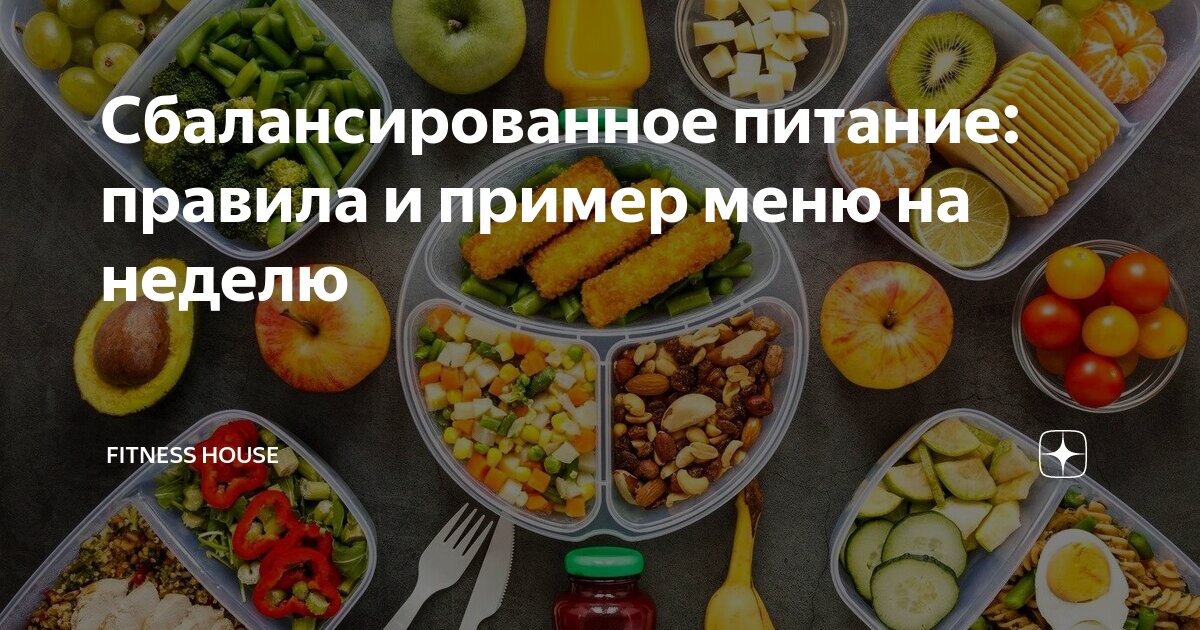 Сбалансированное питание: правила и пример меню на неделю | Fitness ...
