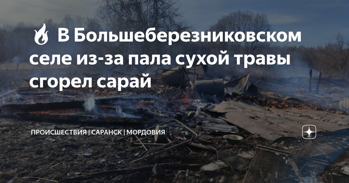 Пословица сгорел сарай