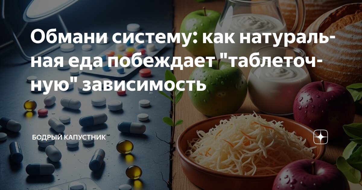 Обмани систему: как натуральная еда побеждает "таблеточную" зависимость