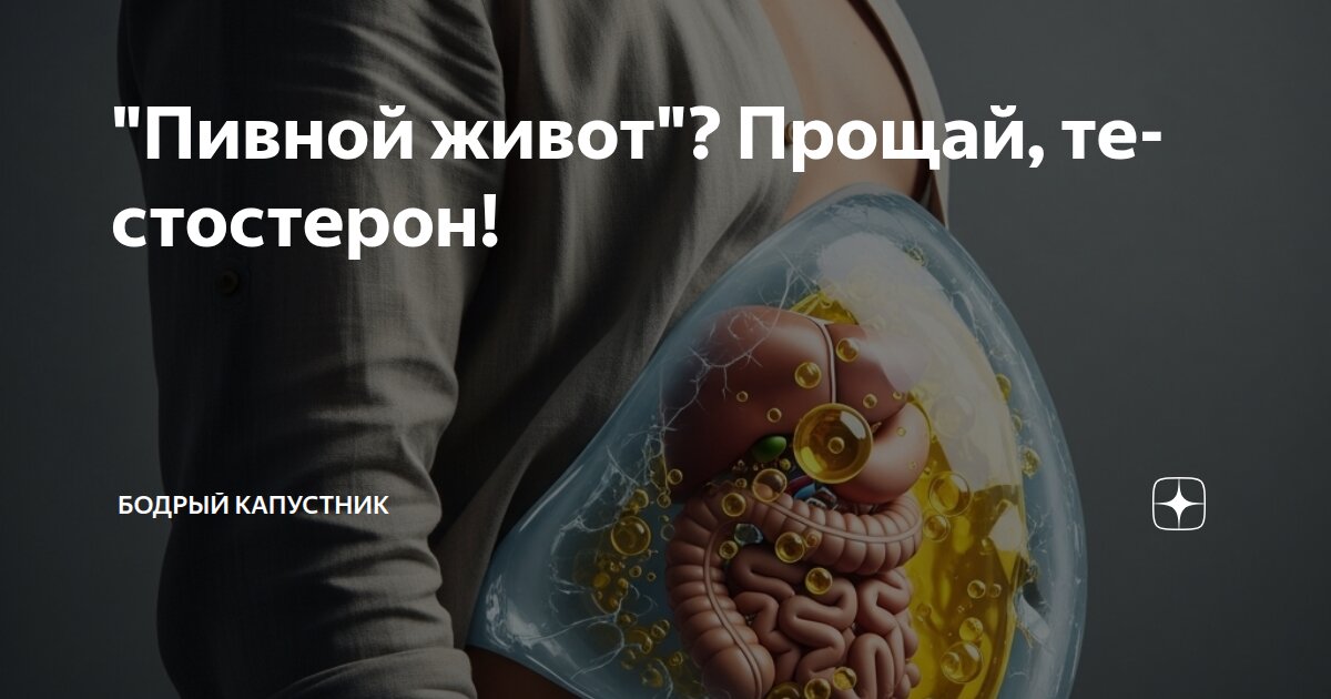 "Пивной живот"? Прощай, тестостерон!