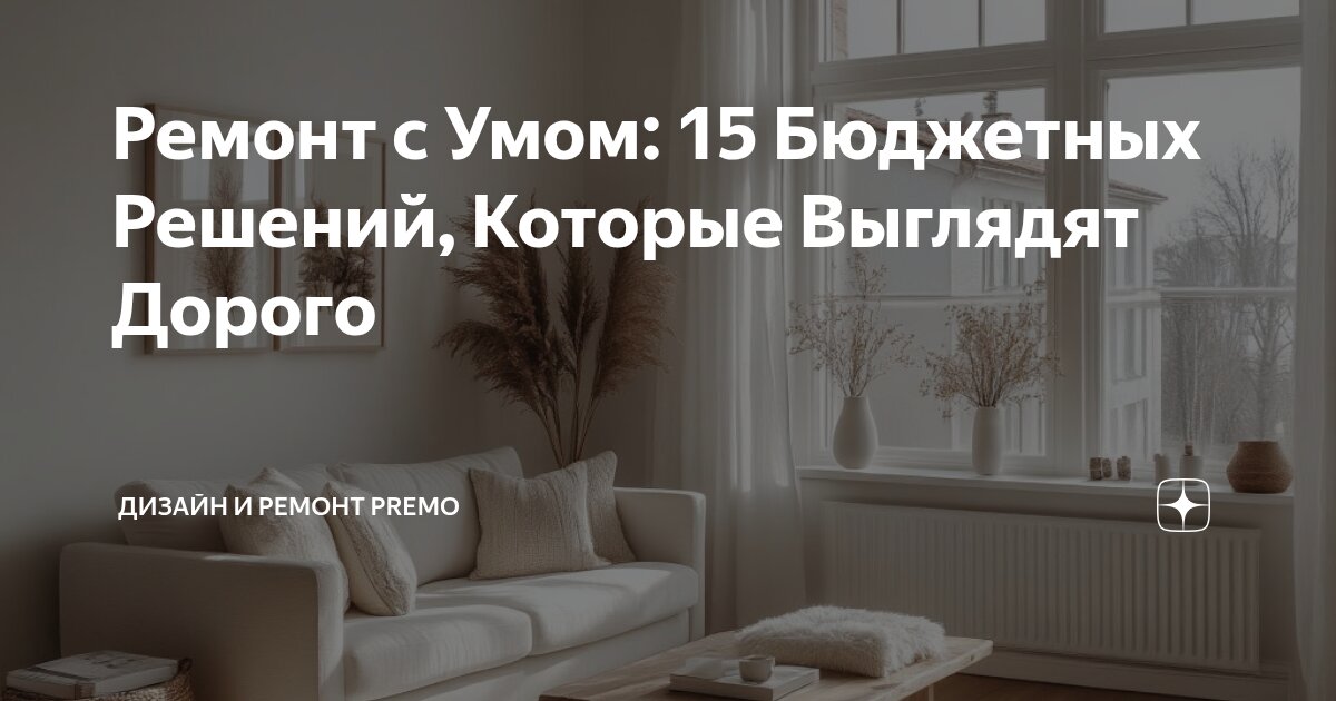 Ремонт с Умом: 15 Бюджетных Решений, Которые Выглядят Дорого | Дизайн и ...