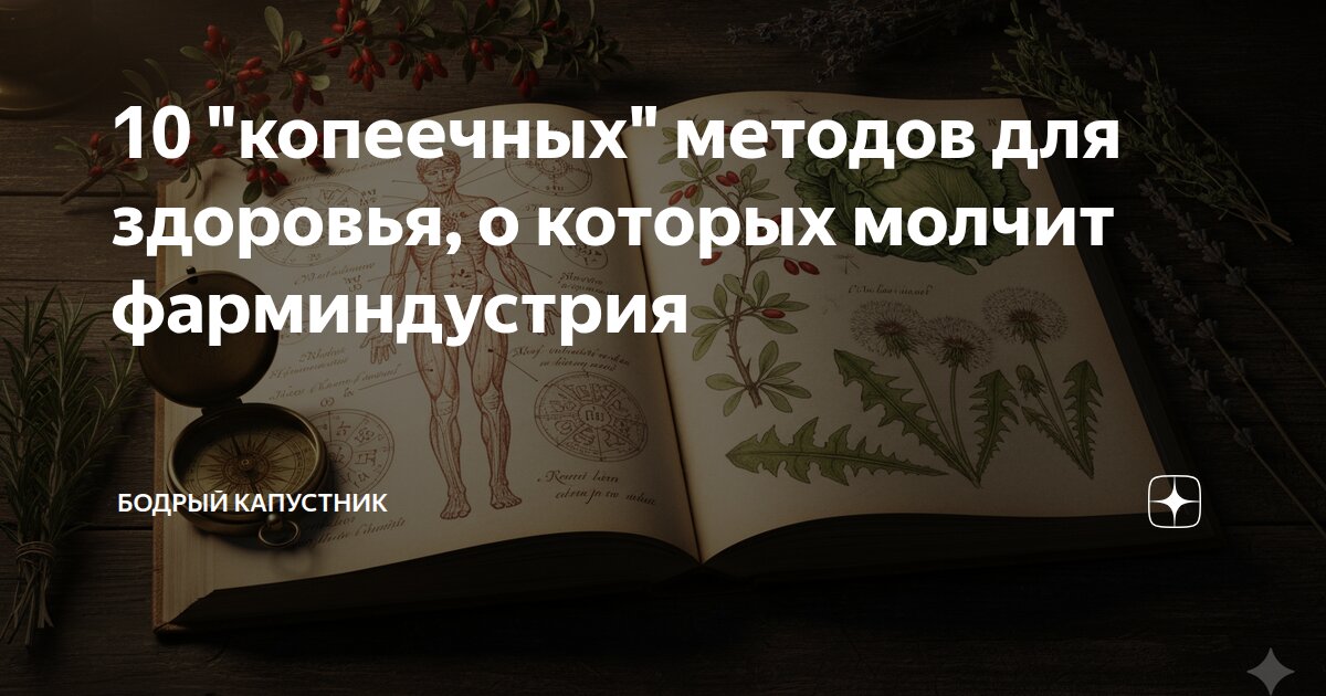 10 "копеечных" методов для здоровья, о которых молчит фарминдустрия