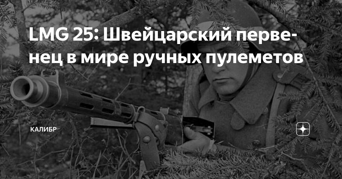 LMG 25: Швейцарский первенец в мире ручных пулеметов | КАЛИБР | Дзен