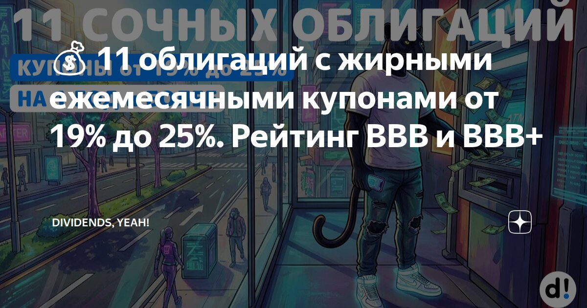 💰 11 облигаций с жирными ежемесячными купонами от 19% до 25%. Рейтинг ...
