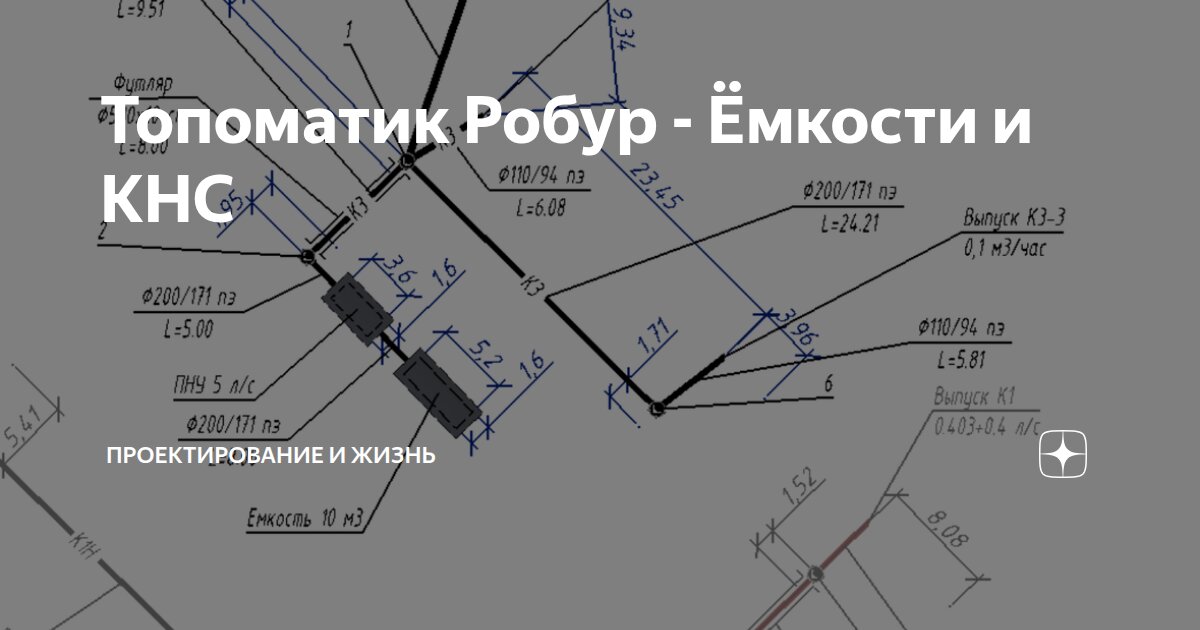 Топоматик Робур - Ёмкости и КНС