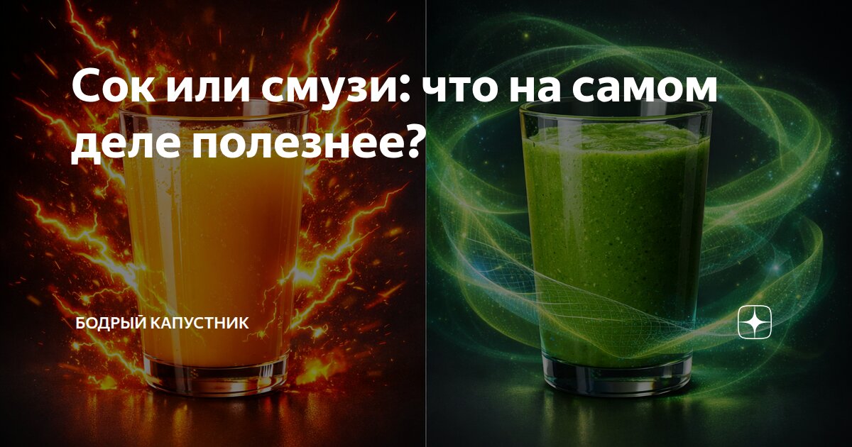 Сок или смузи: что на самом деле полезнее?