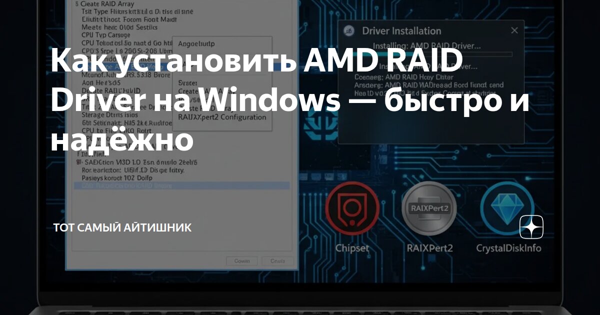 Как установить AMD RAID Driver на Windows — быстро и надёжно | Тот ...