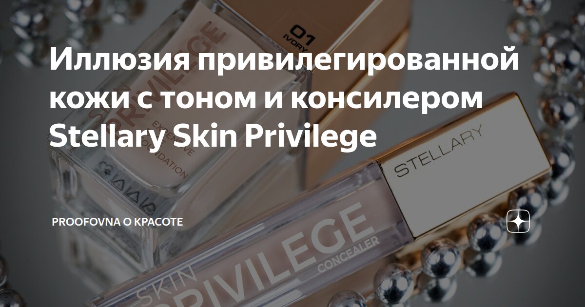 Иллюзия привилегированной кожи с тоном и консилером Stellary Skin ...