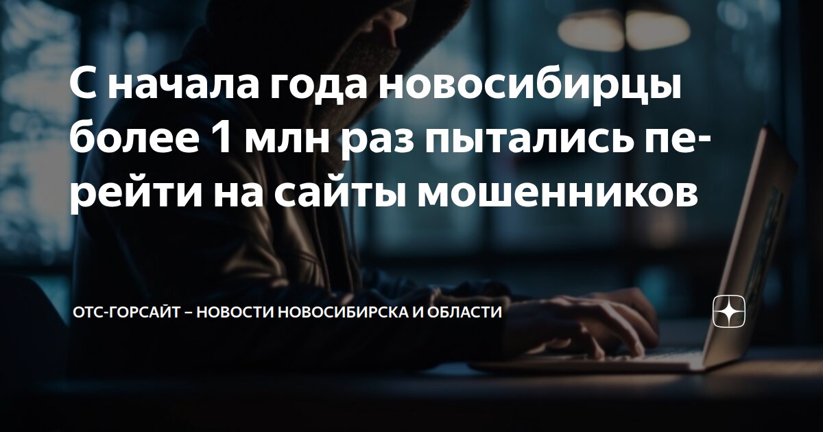 С начала года новосибирцы более 1 млн раз пытались перейти на сайты ...