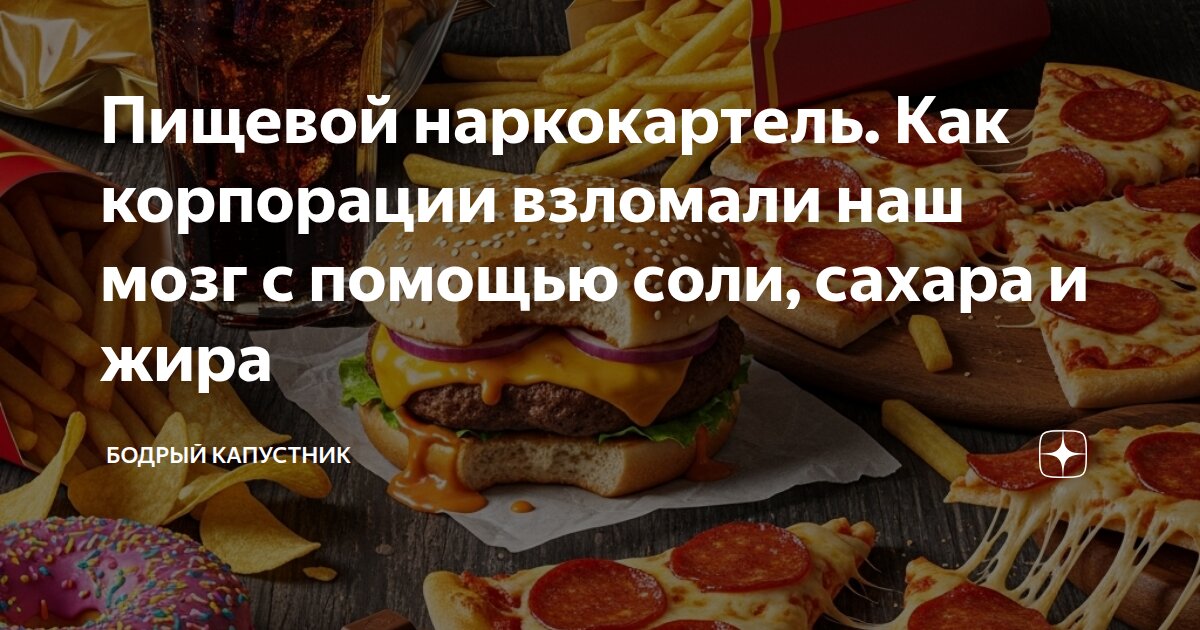 Пищевой наркокартель. Как корпорации взломали наш мозг с помощью соли, сахара и жира