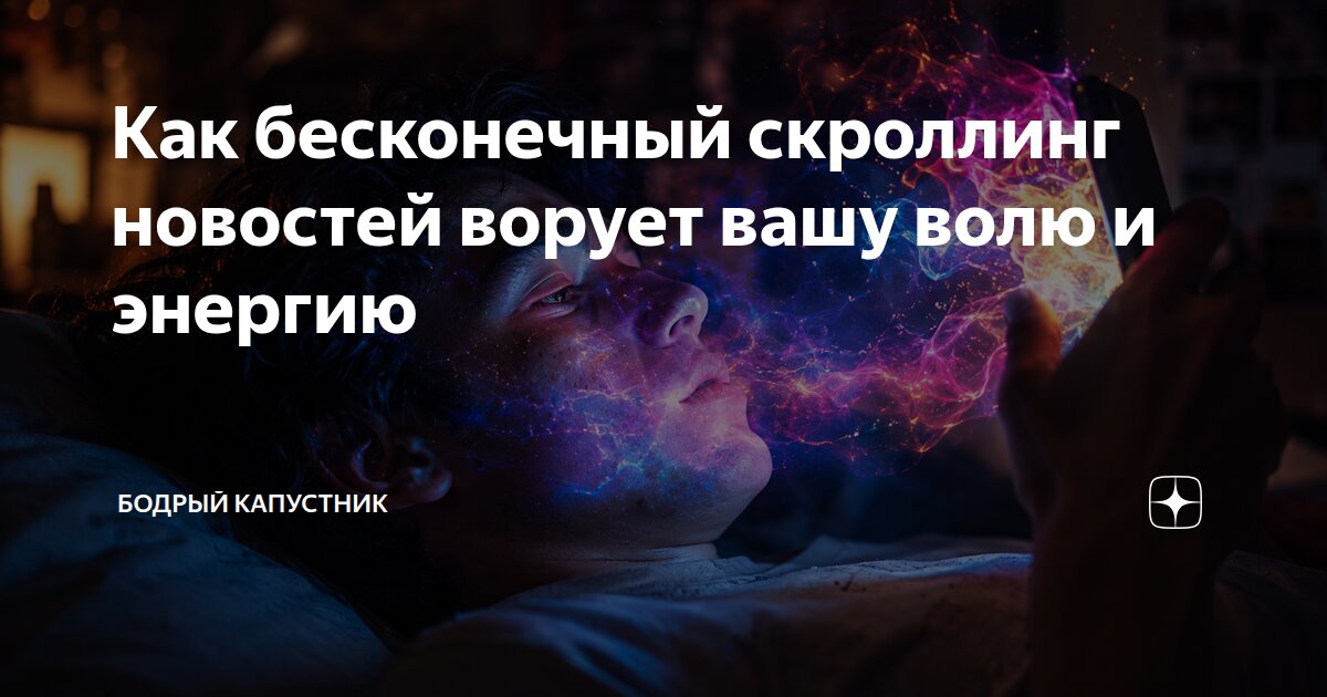 Как бесконечный скроллинг новостей ворует вашу волю и энергию