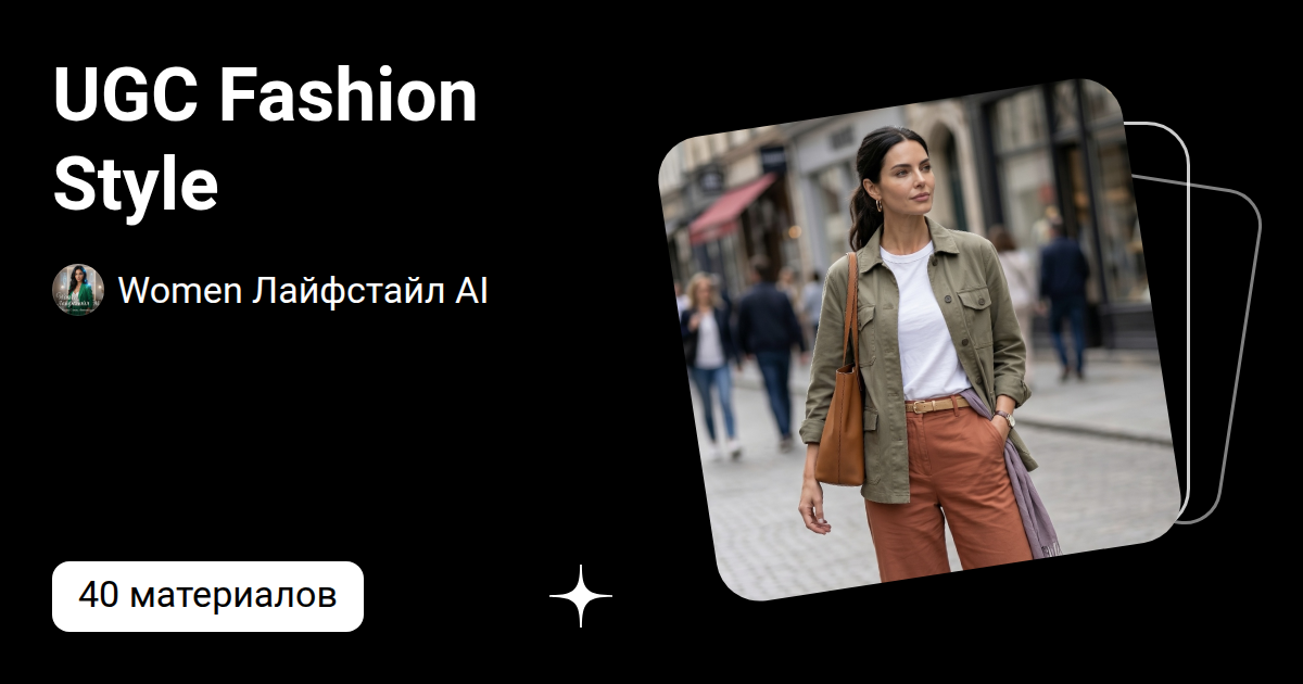 UGC Fashion Style | Women Лайфстайл AI | Дзен