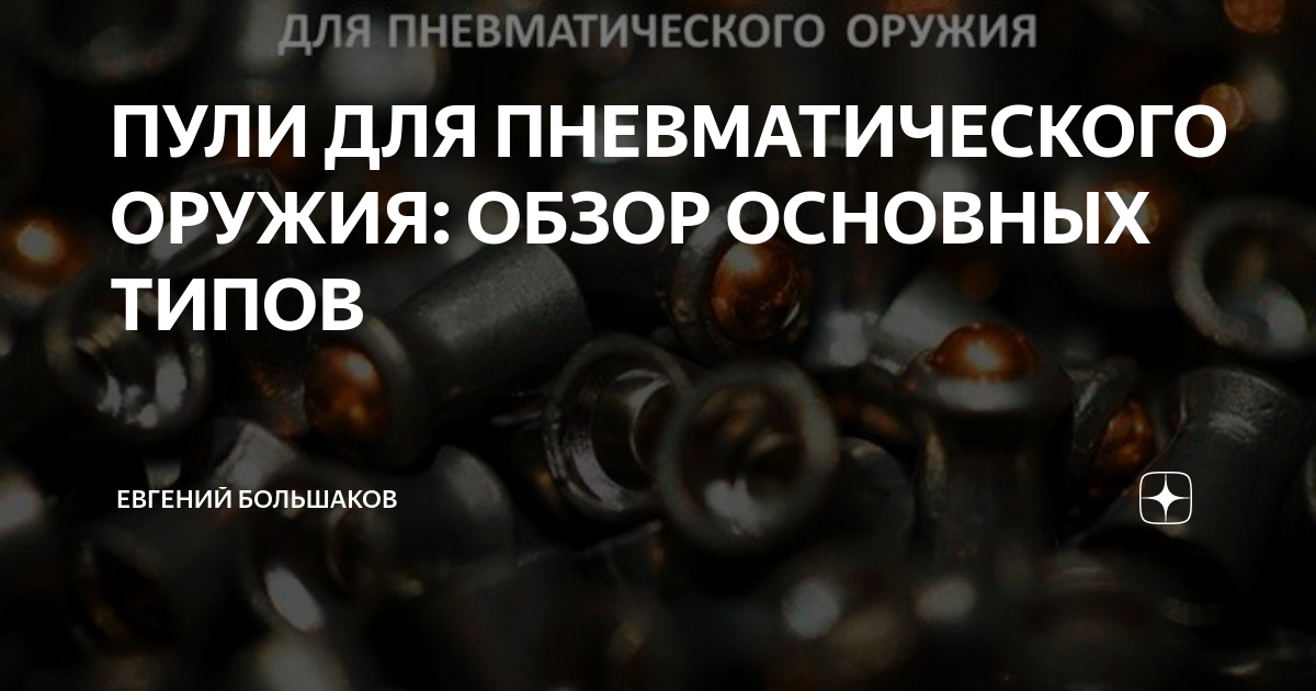 ПУЛИ ДЛЯ ПНЕВМАТИЧЕСКОГО ОРУЖИЯ: ОБЗОР ОСНОВНЫХ ТИПОВ | 54PNEVMAT54 | Дзен